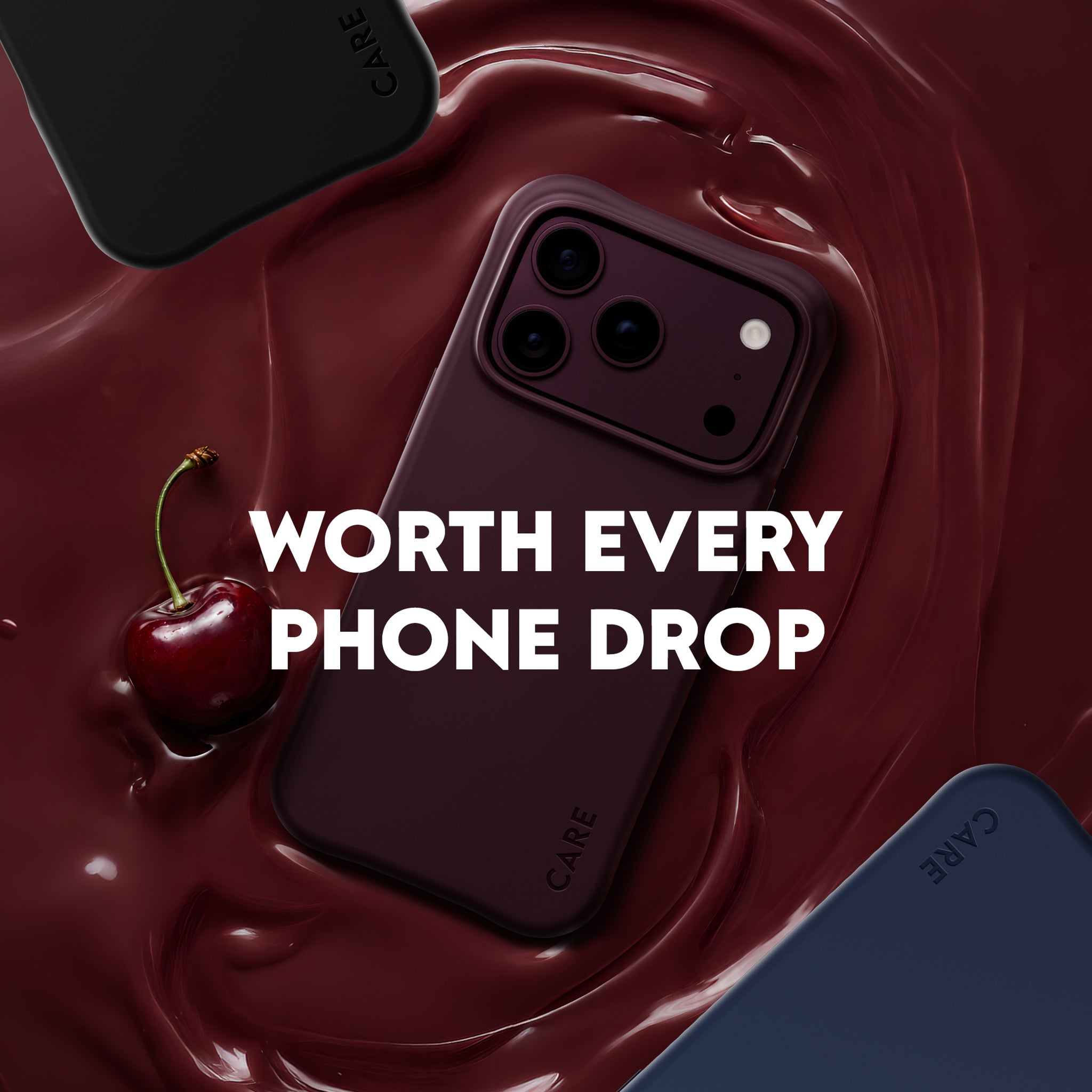 CARE™ by PanzerGlass® Samba Case Dark Cherry w. MagSafe iPhone 18 Pro | 17 Pro